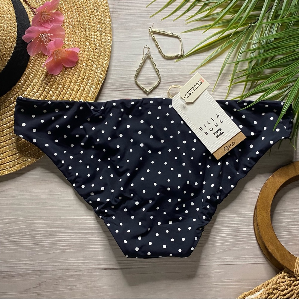 Billabong •• Reversible Floral Tropical Lowrider Bikini Bottom - Picture 11 of 14